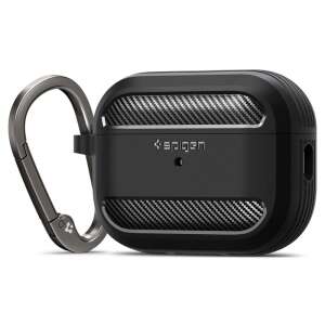 Spigen Rugged Armor tok Apple AirPods Pro 2-höz, fekete matt - Spigen