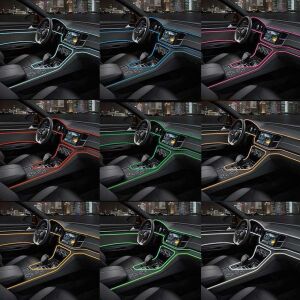 ANDREDENT Neon LED Strip Car Interior Lighting Examples - Light & Indicator