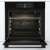 Gorenje BSA6747DGWI Einbau-Backofen, schwarz, offene Tür, Innenansicht