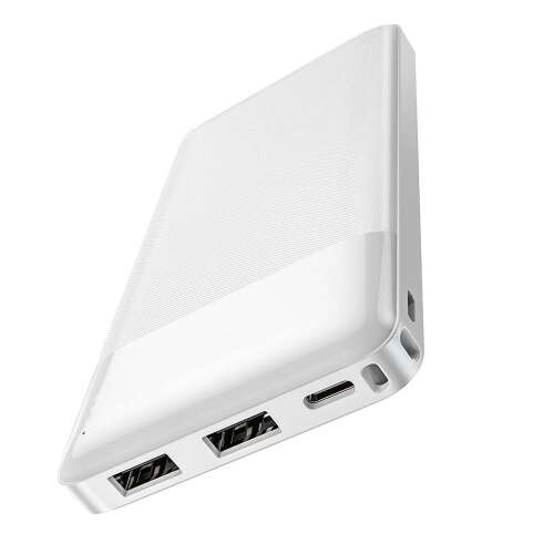 Hoco J72 fehér 10000mAh power bank LED kijelzővel - Hoco