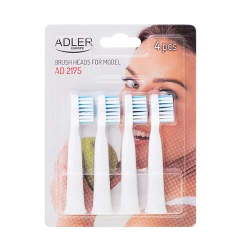 Adler Europe AD 2175 elektromos fogkefe pótfejek, 4 darabos csomag