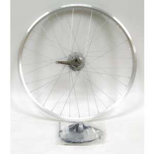 Csepel 622 N7 28 colos ezüst színű kerékpár hátsó kerék 7 sebességes agyváltóval, váltókarral és szerelékekkel - Kerékpár kerék