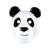 Maska panda dla dzieci, dodatek do kostiumu, maska ​​na twarz panda, maska ​​zwierzęca, kostium na Halloween, maska ​​na imprezę
