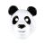 Maska pandy na bal kostiumowy, maska zwierzęcia
