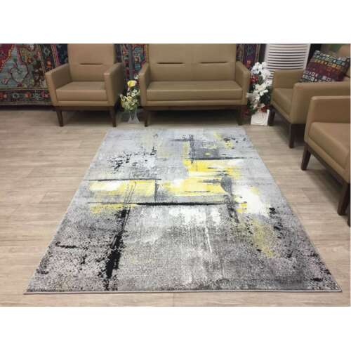Barcelona Modern Szőnyeg - Sárga-Szürke - 160x230 cm