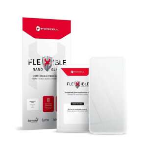 Forcell Rugalmas Nano Üveg kijelzővédő a Samsung Galaxy S21 FE-hez, törhetetlen hibrid üveg, antibakteriális, könnyű telepítés - Forcell