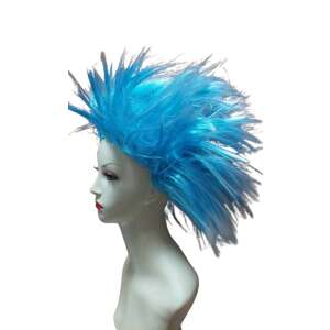 Tükrözőkék rövid tüsi punk buli paróka - Fodrászat & Kozmetika