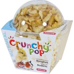 ZOLUX Crunchy Pop Maškrta - Sušený Banán a Popcorn - 63g 92529673 - Chov zvierat