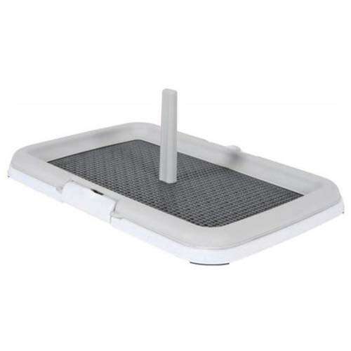 STEFANPLAST Welpen-Toilette, Welpen-Toiletten-Tablett mit Pipi-Pfosten, 60x40x4cm