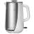 MPM electric kettle, white, 1.5L, double walled, stainless steel inner pot, water level indicator