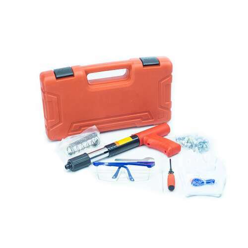 NailGun Ręczny pistolet do gwoździ, długość gwoździa 25 mm, średnica gwoździa 16 mm, do drewna, wykładzin podłogowych, pokryć elewacyjnych, spoin dachowych, czerwony 92530934