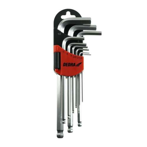 Dedra Imbuszkulcs Szett - 9 db Golyós Fej - 1,5-10 mm 92538180