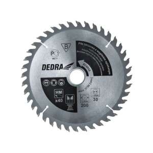 DEDRA H19040 Keményfém hegyű körfűrész fa 40 fog, átmérő 190x30mm, widia