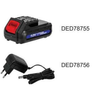 Wiertarko-wkrętarka Dedra DED7875 12 V 1 x baterie 1.5 Ah 92538662 - Construcții și renovări