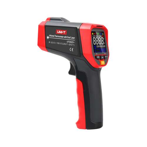 UNI-T UT302C+ Infrarot-Thermometer mit Doppellaser, berührungsloses Temperaturmessgerät