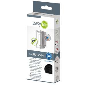 EasyLife Ajtószúnyogháló - 2x60x210 cm - Fekete