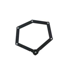 Dunlop összecsukható kerékpár zár, 85 cm, fekete - Dunlop