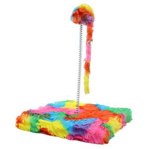 Cats Collection spring mouse cat toy, rainbow color, on white background - Koopman