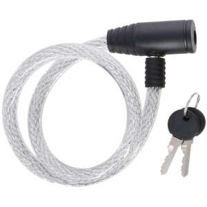 Dunlop spirál kerékpárzár kulccsal, 1,2x65cm, átlátszó - Kerékpár zár