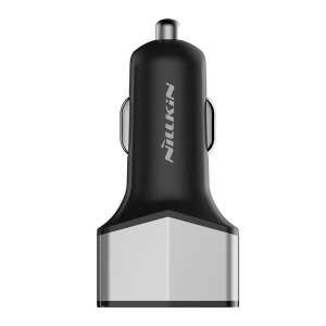 Nillkin Celerity Autoladegerät mit 2 USB-A und 1 USB-C Anschlüssen, silber - Autoladegeräte