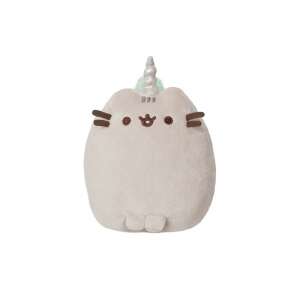 Pusheenicorn plüss játék, 14 cm, szürke macska egyszarvú szarvval és szivárványos sörénnyel - Pusheen