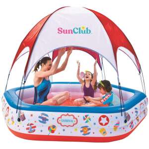 SunClub Vidámpark Gyermekmedence Napernyővel - 223x208x163 cm