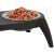 Close-up of Pets Collection Dupla elevated pet feeder bowl filled with food