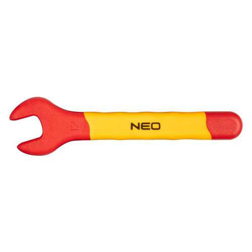 NEO 12 mm-es szigetelt villáskulcs, 1000V, nyitott végű villáskulcs, CrV acél