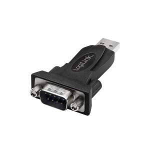 LogiLink Adapter USB do RS232, czarny - Konwerter USB