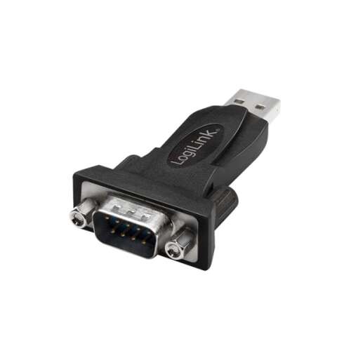 LogiLink USB na RS232 sériový adaptér, čierny