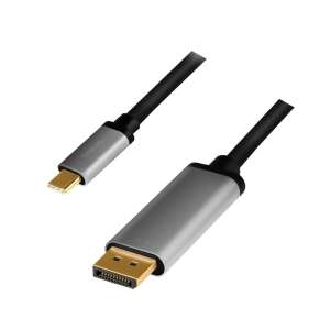 Kábel Logilink USB-C na DisplayPort, 1,8m, 4K, hliníkový - USB káble