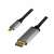 Logilink USB-C to DisplayPort cable, 1.8m, 4K, aluminum