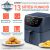 Infographic of Cosori Premium CP158-AF-RXL blue air fryer features