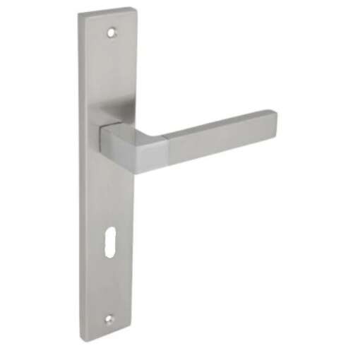 Star Pajzsos Szatén Króm Felület 72 mm PZ door handle, chrome finish, modern design