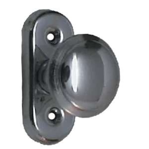 Viola chrome door knob, polished chrome finish - Gomboss