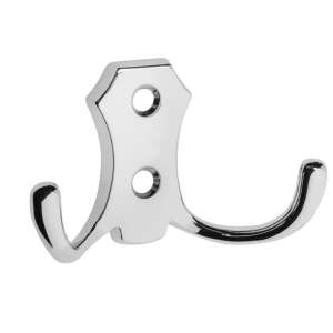 Chromowany podwójny hak, Elegant 2010, mały, Fogas Kicsi Kétágú Elegant 2010 Króm - Ząb