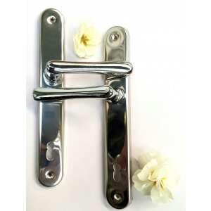 Nosztalgia Fényes Króm 85 mm PZ door handle, polished chrome finish - Gomboss Door Knobs & Handle