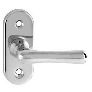 Olasz Elegant Fényes Króm "L" Alakú door handle, chrome finish - Door