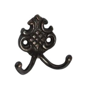 Zamak Cârlig Dublu de Perete Maro 60mm - Umerașe