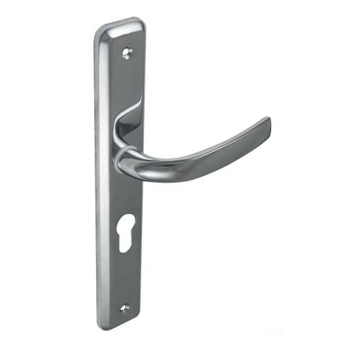 Márton Fényes chrome door handle with keyhole
