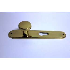 Réz ajtókilincs kulcslyukkal, 55 mm PZ - Gomboss Ajtógomb & Kilincs