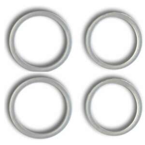 Set of 4 white plastic 20mm spacers - Fastener
