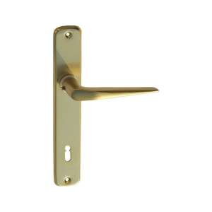 Kľučka dverí Alu 410 Pajzsos F3 Zlatá 90 mm PZ - Perfekto Gule a kľučky dverí