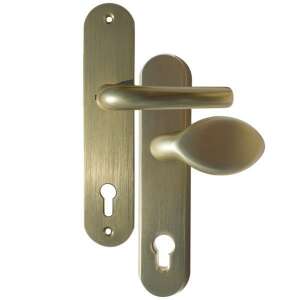 Mânere de ușă Árész F2 Alu Champagne 72 mm PZ cu buton - Construcții și renovări