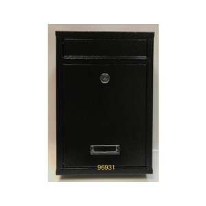 Black Wall-Mounted Postbox 92570541 - Perfekto