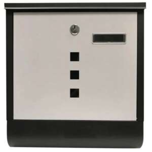 Start Design Mailbox Black-White with Newspaper Holder 92570544 - Mailbox