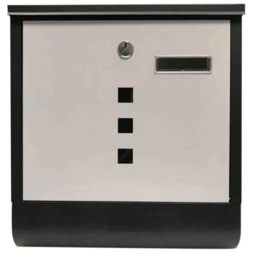Start Design Mailbox Black-White with Newspaper Holder 92570544