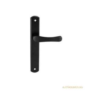 Larina Black Door Handle with Square Escutcheon - Door