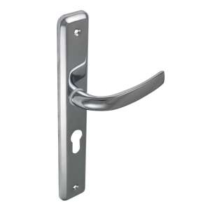 Márton Fényes chrome door handle without holes - Gomboss Door Knobs & Handle