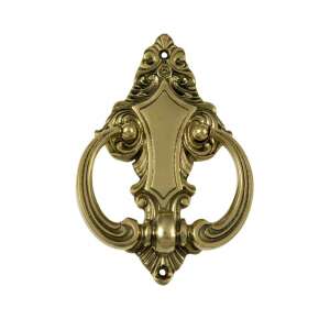 Baroque Brass Door Knocker - Open shutter